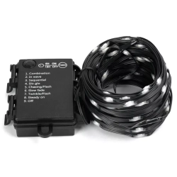 Lampki Choinkowe LED na Baterie 3AA - 50 LED 5m Zimna